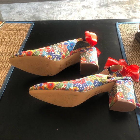 Adorable J Crew liberty print heels! - Picture 4 of 4